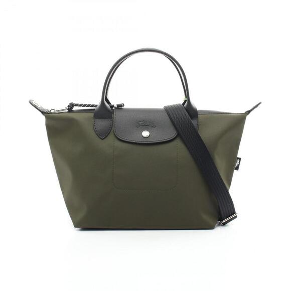 LONGCHAMP Black Leather Tote Bag - Picture 1 of 6